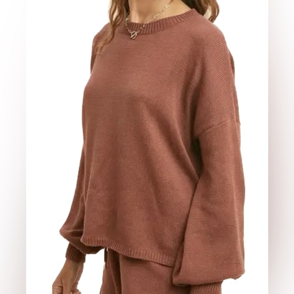 Dottir Shop puff sleeve summer sweater - Picture 1 of 6